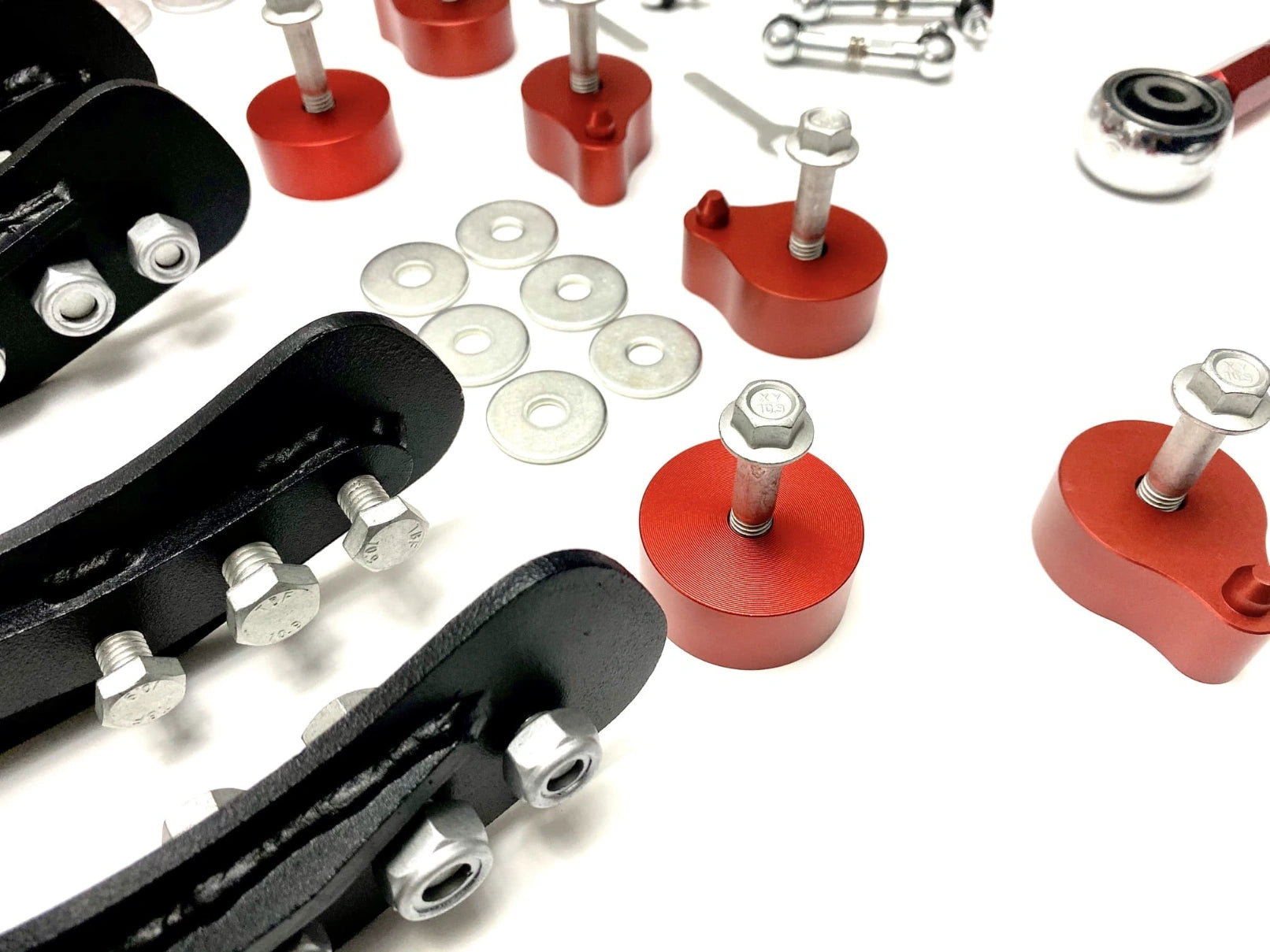 Dedicated extended strut engineered for true 3.5 inch air suspension lift on Cayenne 955 957