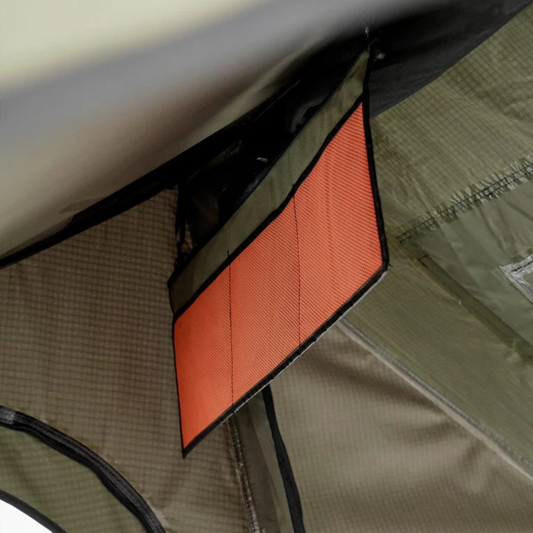 Inspired Overland Carbonlite rooftop tent interior storage pocket waterproof lightweight overland RTT