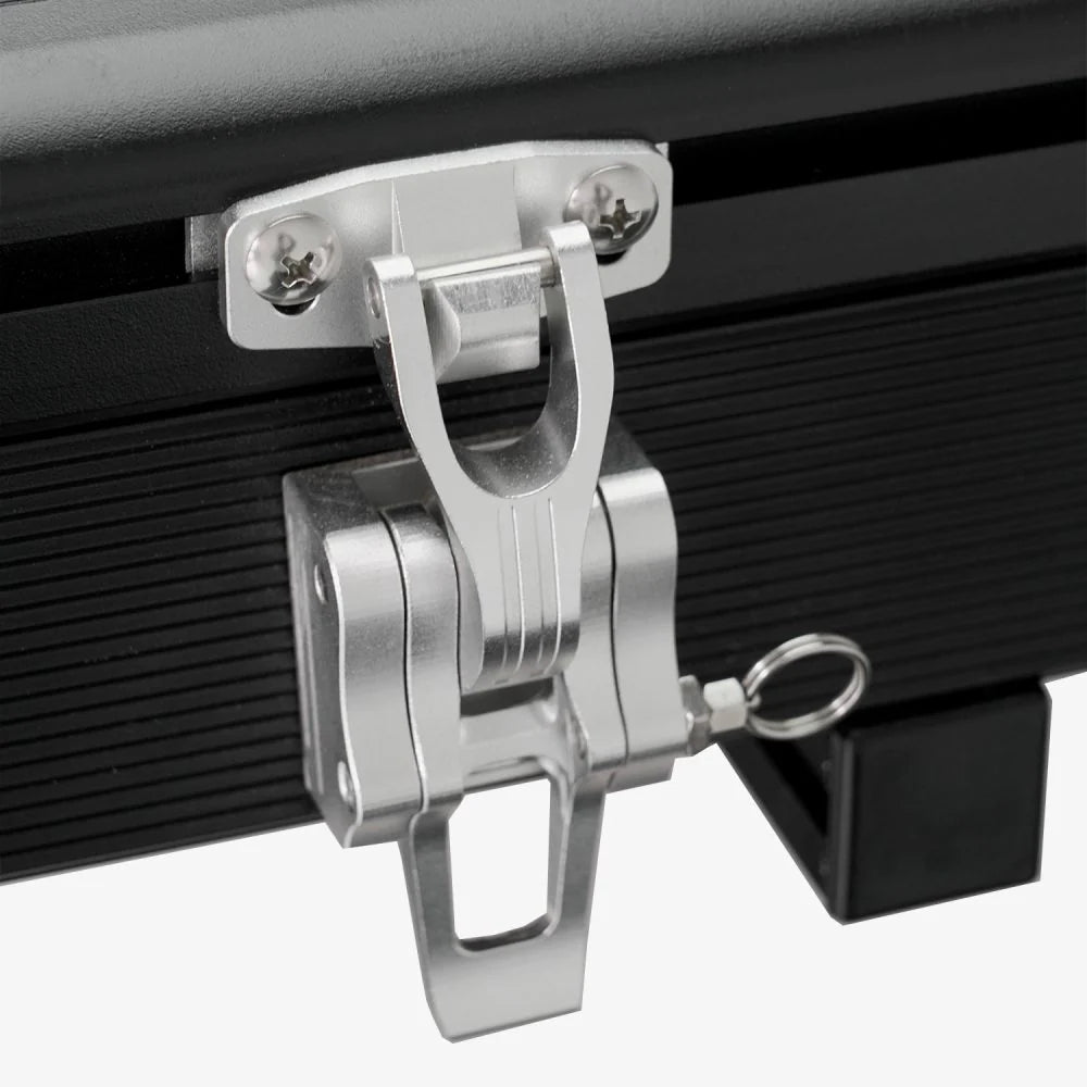 Inspired Overland rooftop tent aluminum locking bracket precision hardware detail