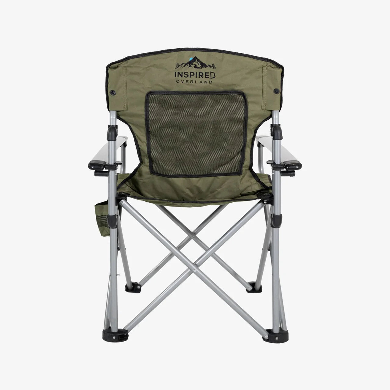 Inspired Overland outdoor camping chair olive lightweight folding chair front view