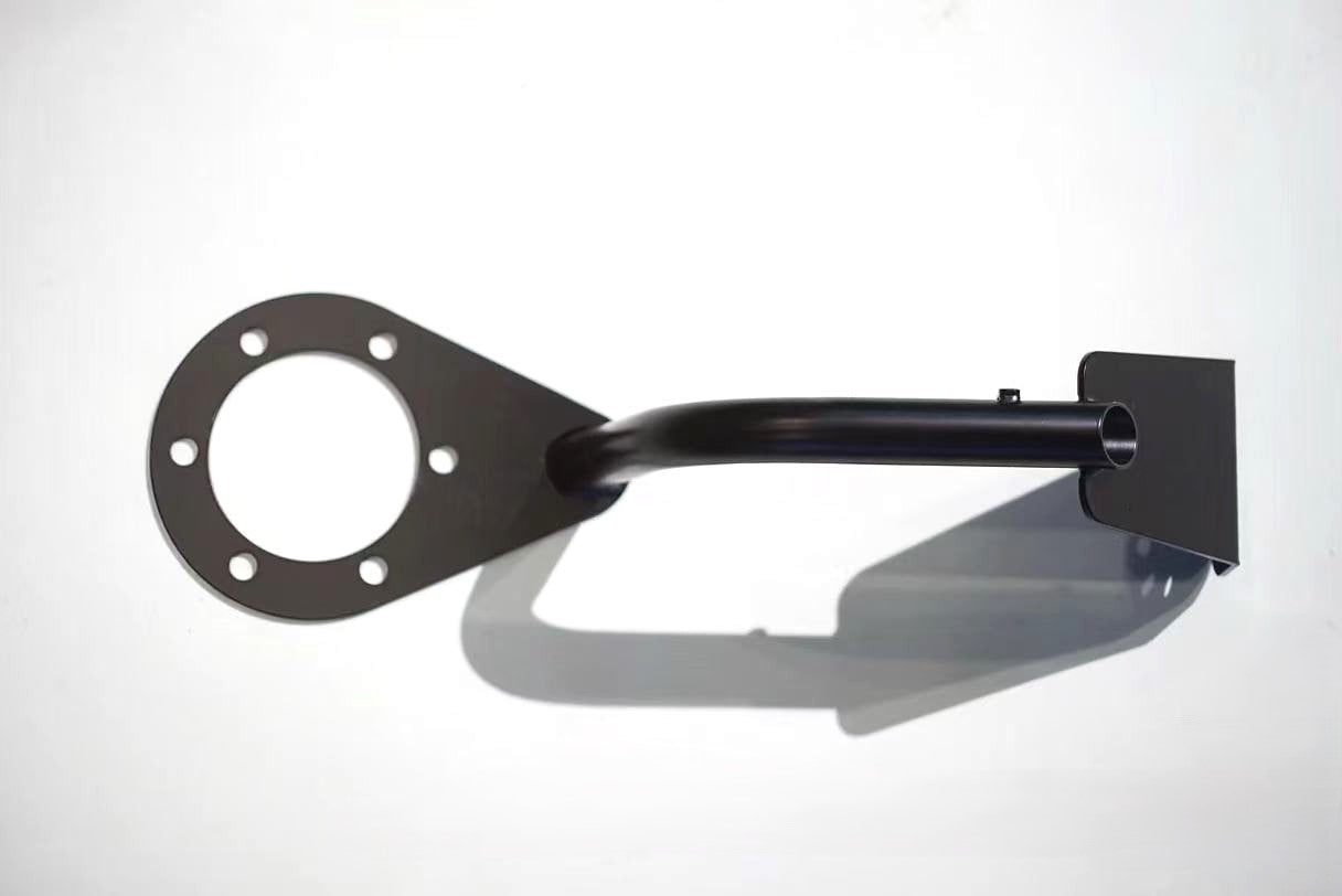 LC80 off-road spare tire carrier light and flag mount – Universal fitment bracket for chase lights and flag poles.