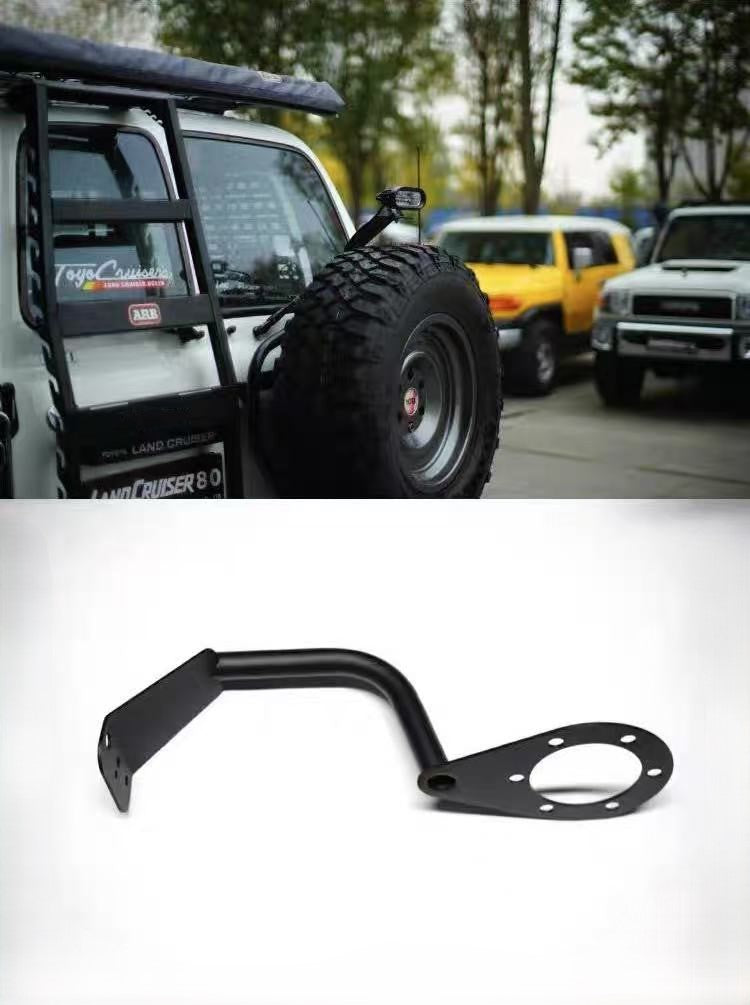 Toyota Land Cruiser 80 chase light mount bracket – Durable and powder-coated bracket for improved visibility on trails.