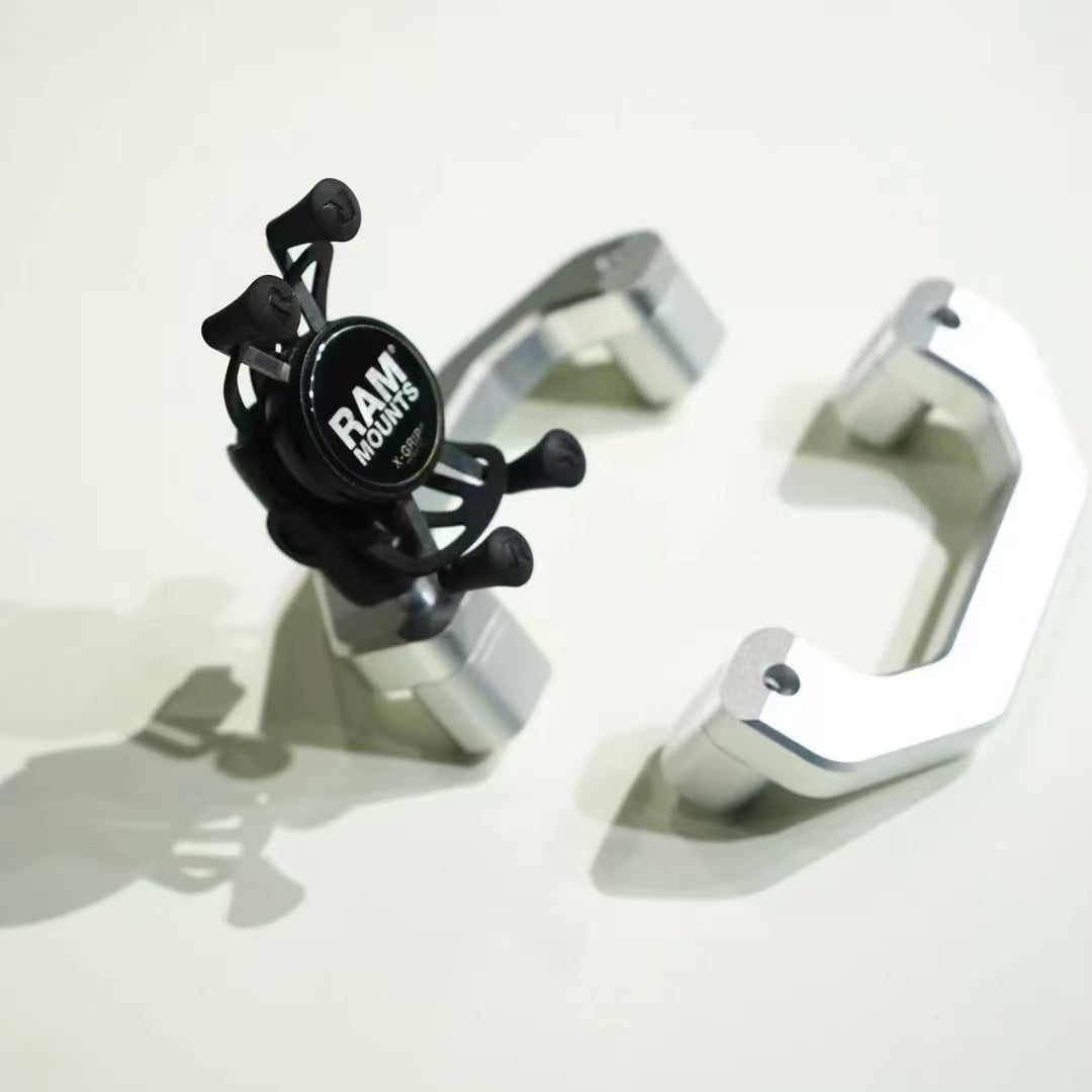 Direct-fit A-pillar grab handle upgrade for Land Cruiser 80. Ram mount