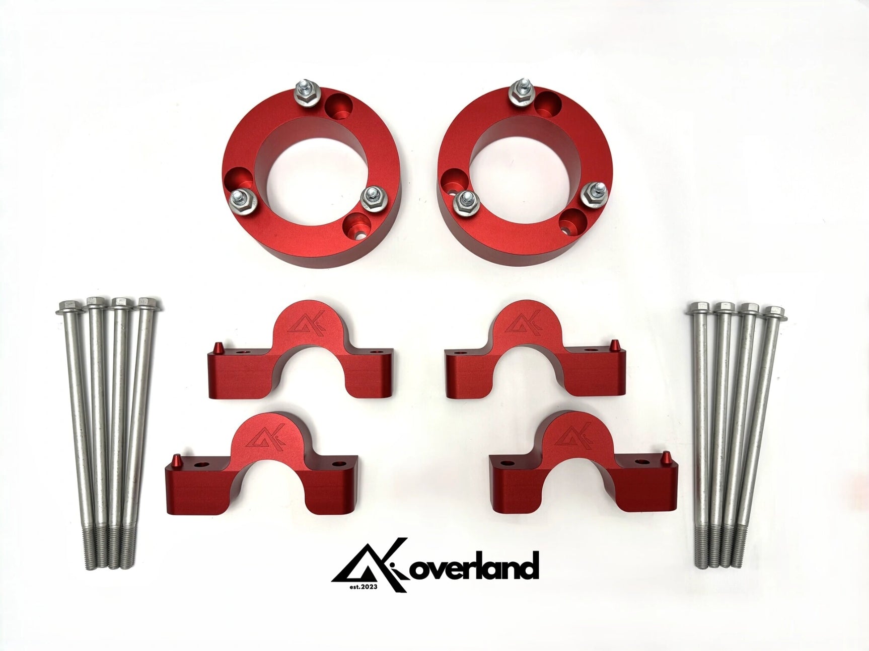 Akioverland 2-inch spring lift kit for Cayenne 958 with precision top-mount spacers and hardware