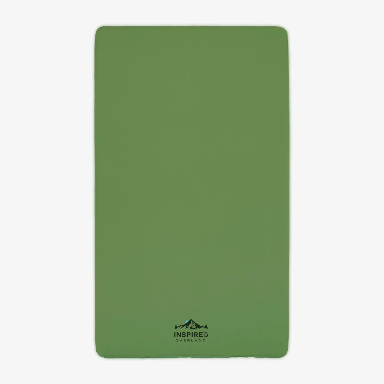 Inspired Overland hybrid air mattress lightweight rooftop tent sleep system green mattress top view