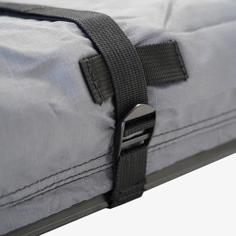 Inspired Overland Stargazer Duo protective travel cover close up, heavy duty tonneau grade material