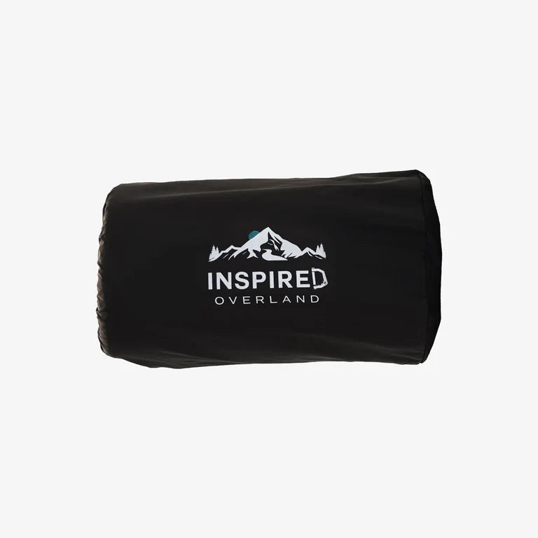 Inspired overland air mattress in storage pouch