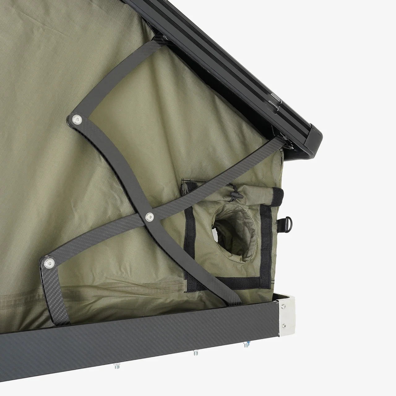 Inspired Overland Stargazer Duo exterior T slot channel detail for awning and accessory mounting
