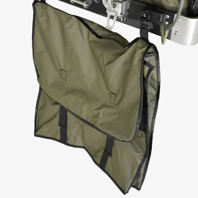 Inspired Overland Stargazer Duo rooftop tent storage pouches and interior organizer detail