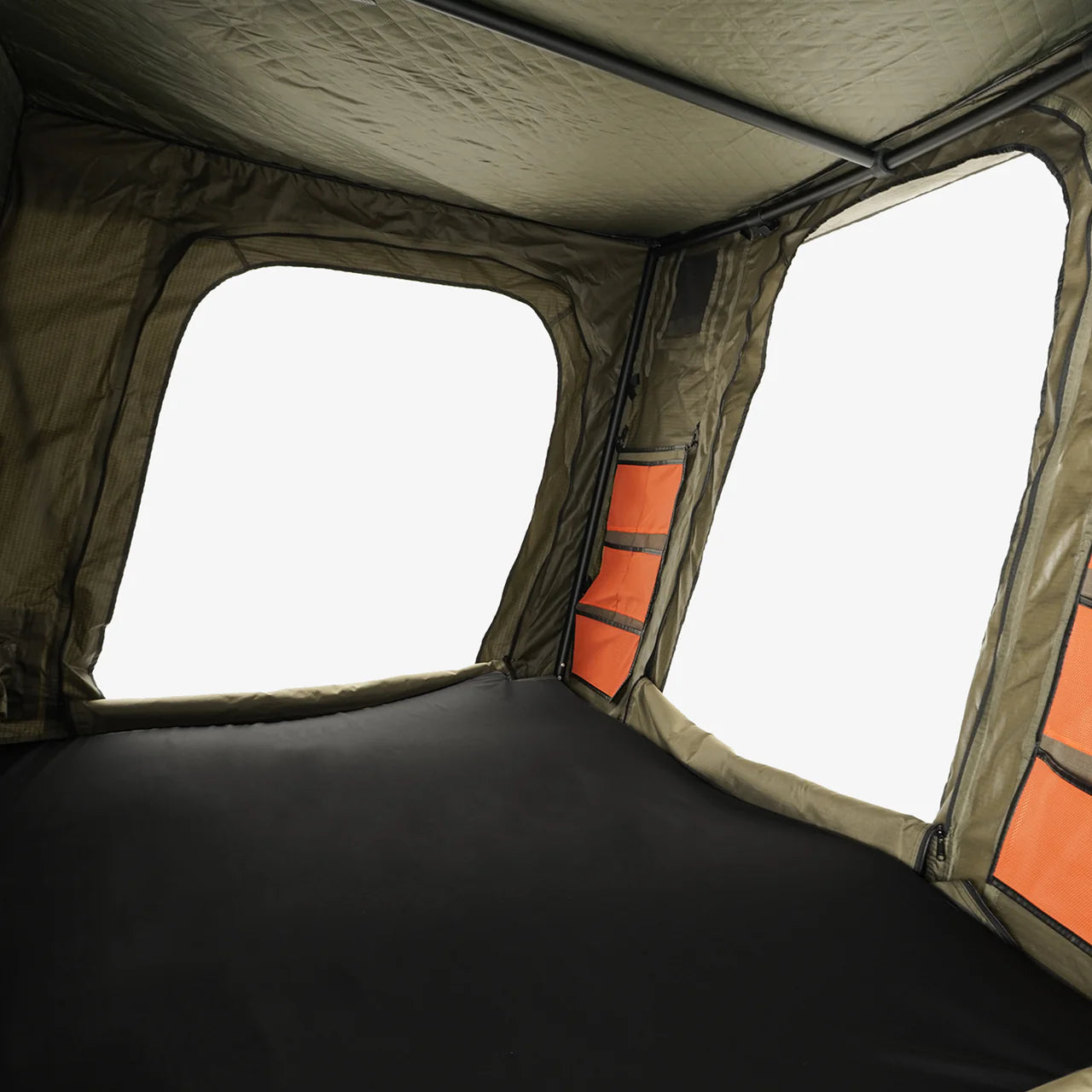 Trailpeak rooftop tent side opening design ultra lightweight overland roof tent by Inspired Overland