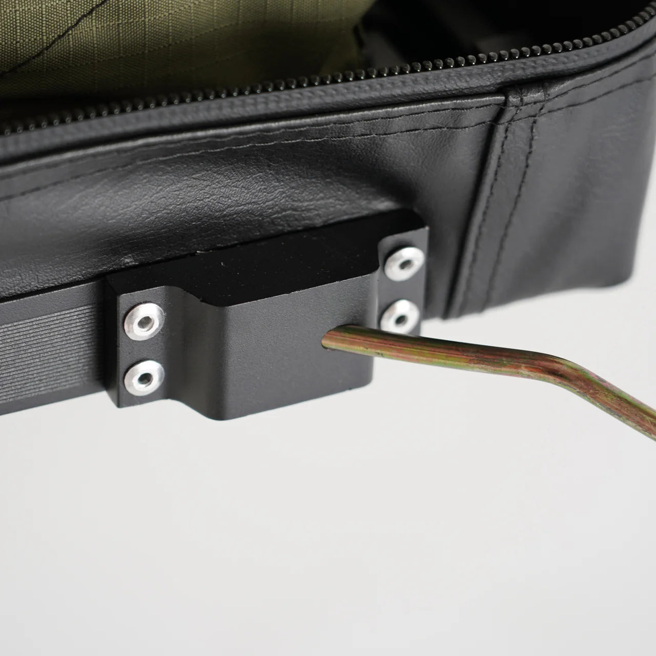 Trailpeak rooftop tent rainfly hardware detail weather resistant rooftop tent by Inspired Overland