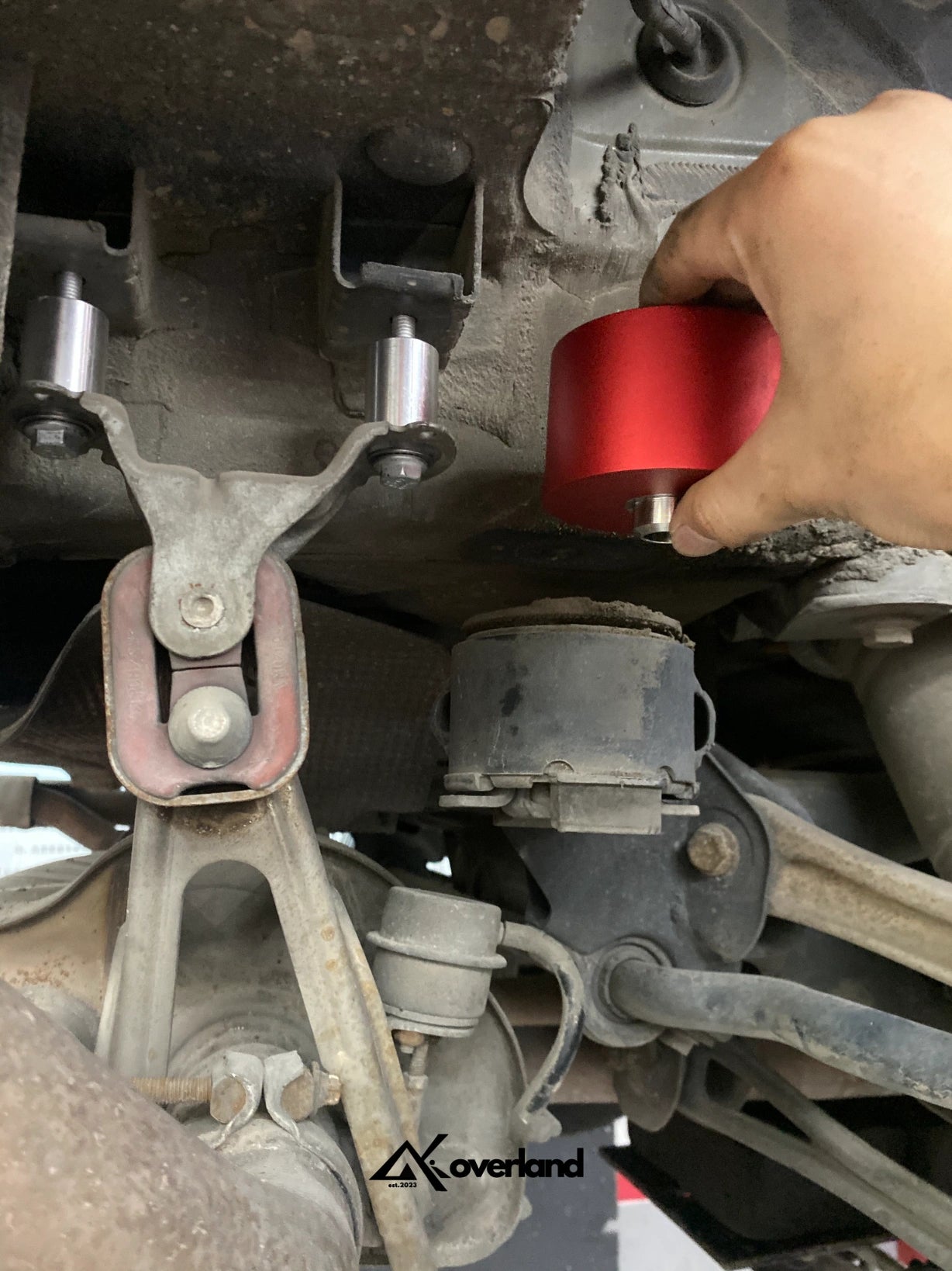 Suspension geometry after installation of V3 subframe drop showing corrected axle trajectory