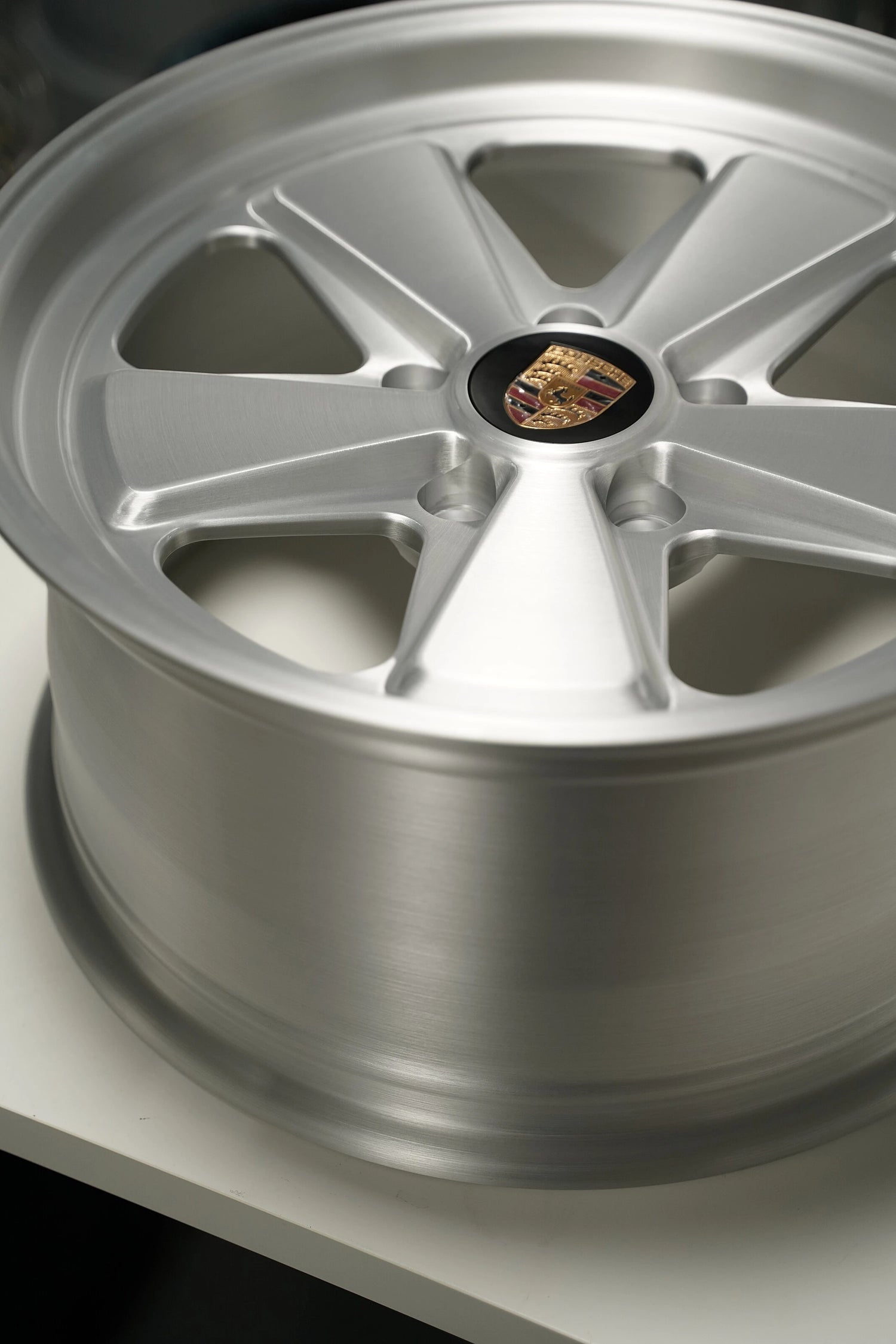 Satin Brushed silver 5x130 Custom Classic fuch wheel for porsche