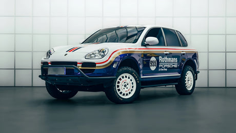 Porsche Cayenne 955 with modular tubular off-road bumper and winch mount