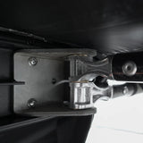 Inspired Overland 180 awning hinge mount hardware close up carbon frame detail