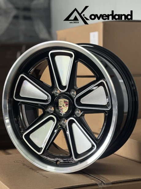 5x130 custom forged wheels for Porsche featuring a modern reimagined Fuchs design and lightweight forged structure