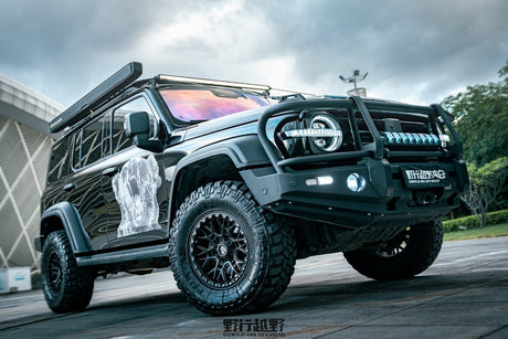 Bucks offroad wheels B504 Slotted Beadlock on Tank 300 black on black