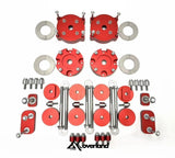 Porsche Cayenne 955/957 2.5-inch spring lift kit with V2 engine and transmission drop.