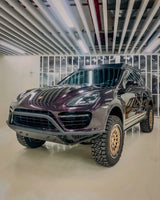 Akioverland 958 cayenne front tubular bumper with super slim roof rack 