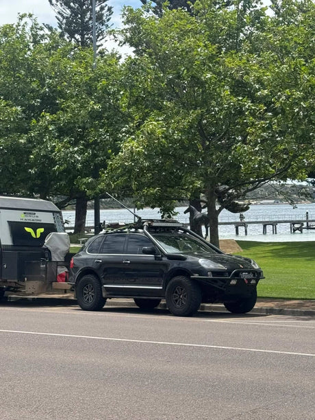 akioverland 5x130 fuch reimagined wheels on 957 cayenne transaustralia