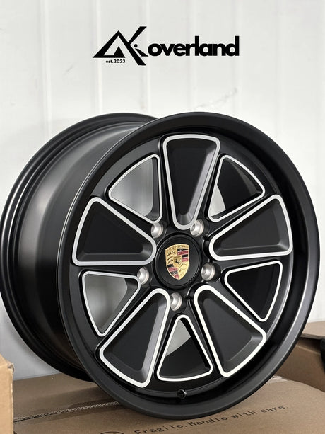 Porsche custom forged wheels in 5x130 bolt pattern, modern reimagined Fuchs design built for performance and individuality