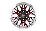 Bucks B504 Slotted Beadlock Machined Red Black