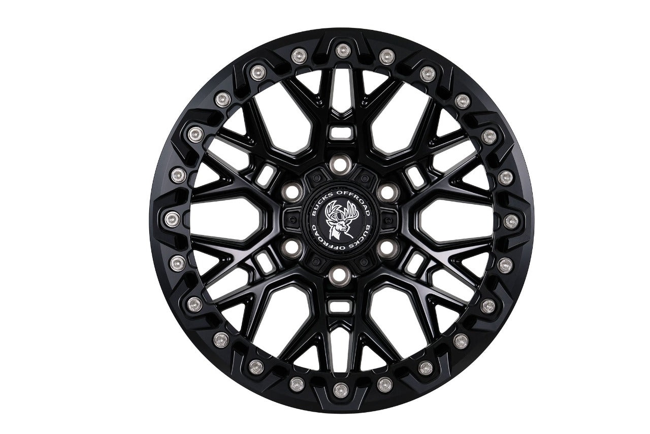 Bucks offroad wheels B504 Slotted Beadlock Black