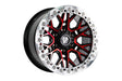 Bucks B504 Slotted Beadlock Machined Red Black