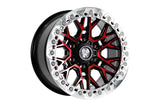 Bucks B504 Slotted Beadlock Machined Red Black