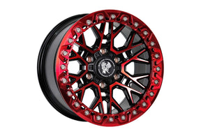 Bucks offroad wheels B504 Slotted Beadlock Red Black