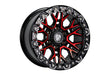 Bucks B504 Slotted Beadlock Matte Black Red