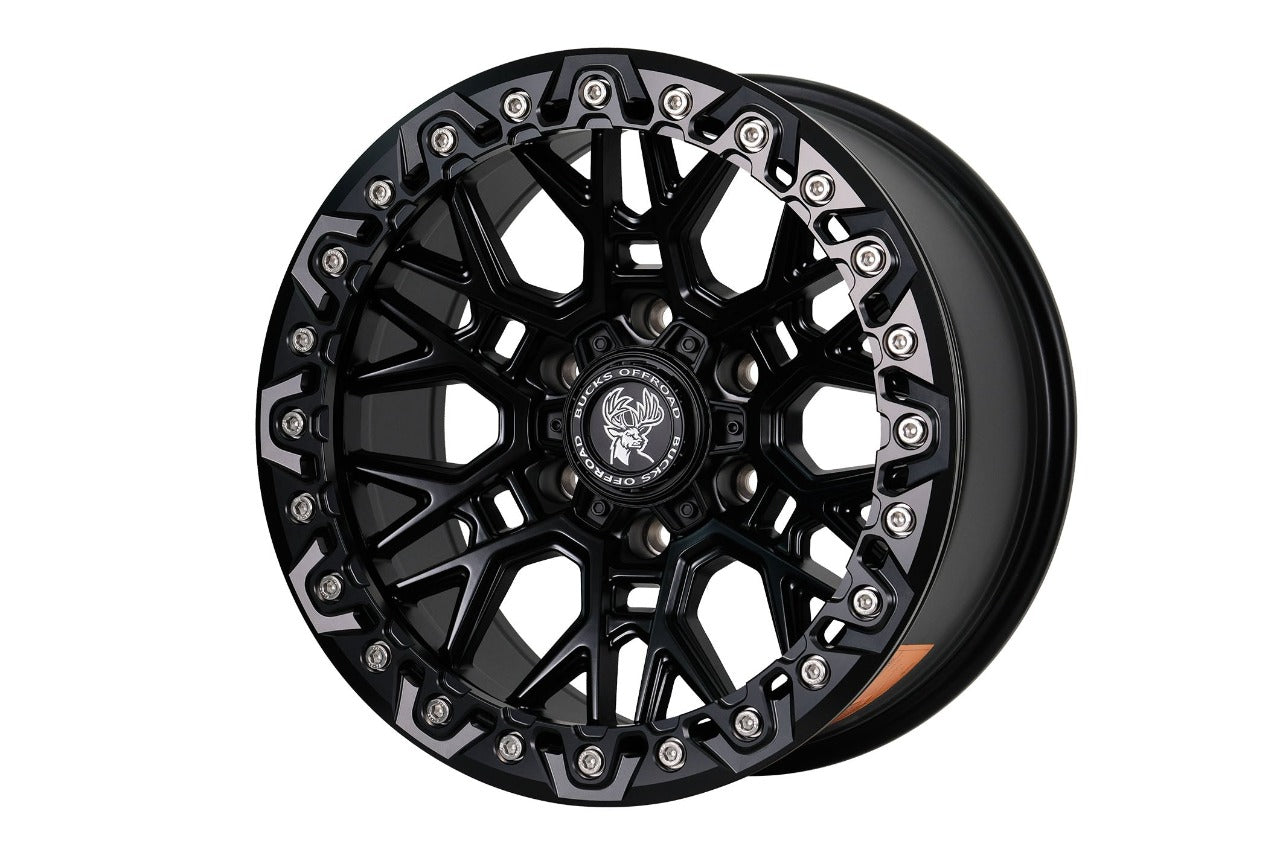 Bucks offroad wheels B504 Slotted Beadlock Black