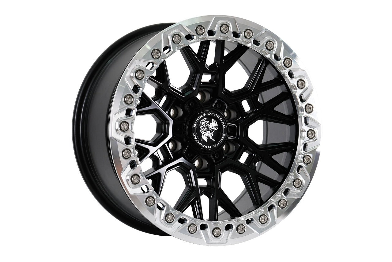 【超美品】BATTLE GEAR THE DISCOVERY OF ROADS Bucks B504 Slotted Beadlock Machined Black – AkiOverland
