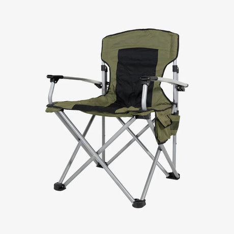 Inspired Overland camp chair side profile aluminum armrest outdoor seating