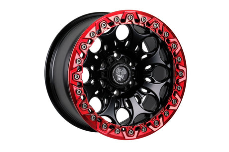 Bucks B502 Slotted Beadlock Red Black