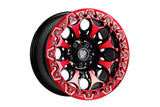 Bucks B502 Slotted Beadlock Wheels Red