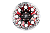 Bucks Offroad wheels B502 Slotted Beadlock Machined Black Red