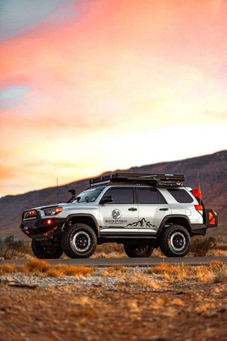 Bucks F601 Forged Slotted Beadlock on toyota 4runner silver