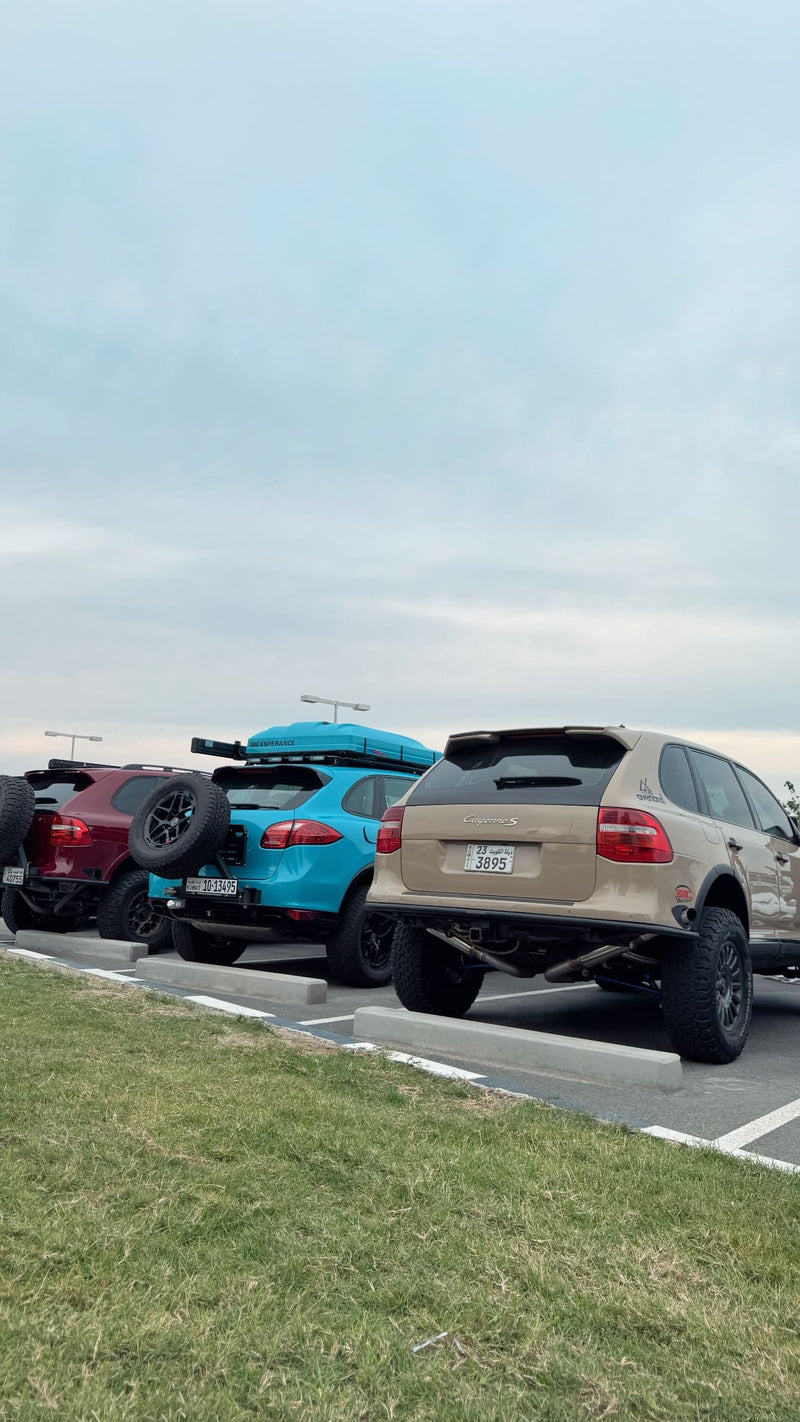 offroad cayenne 957 and 958 all running akioverland coilovers in Kuwait