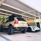 lifted cayenne 957 s from kuwait with porsche taycan