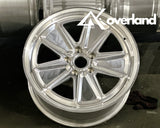 5x130 forged Porsche wheels with reimagined Fuchs styling, custom-built for Porsche Cayenne and VAG platforms
