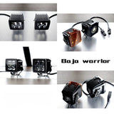 Baja Warrior BZ3028 Pod LED 3 pouces Lumière ambiante 40W Lumière de fossé