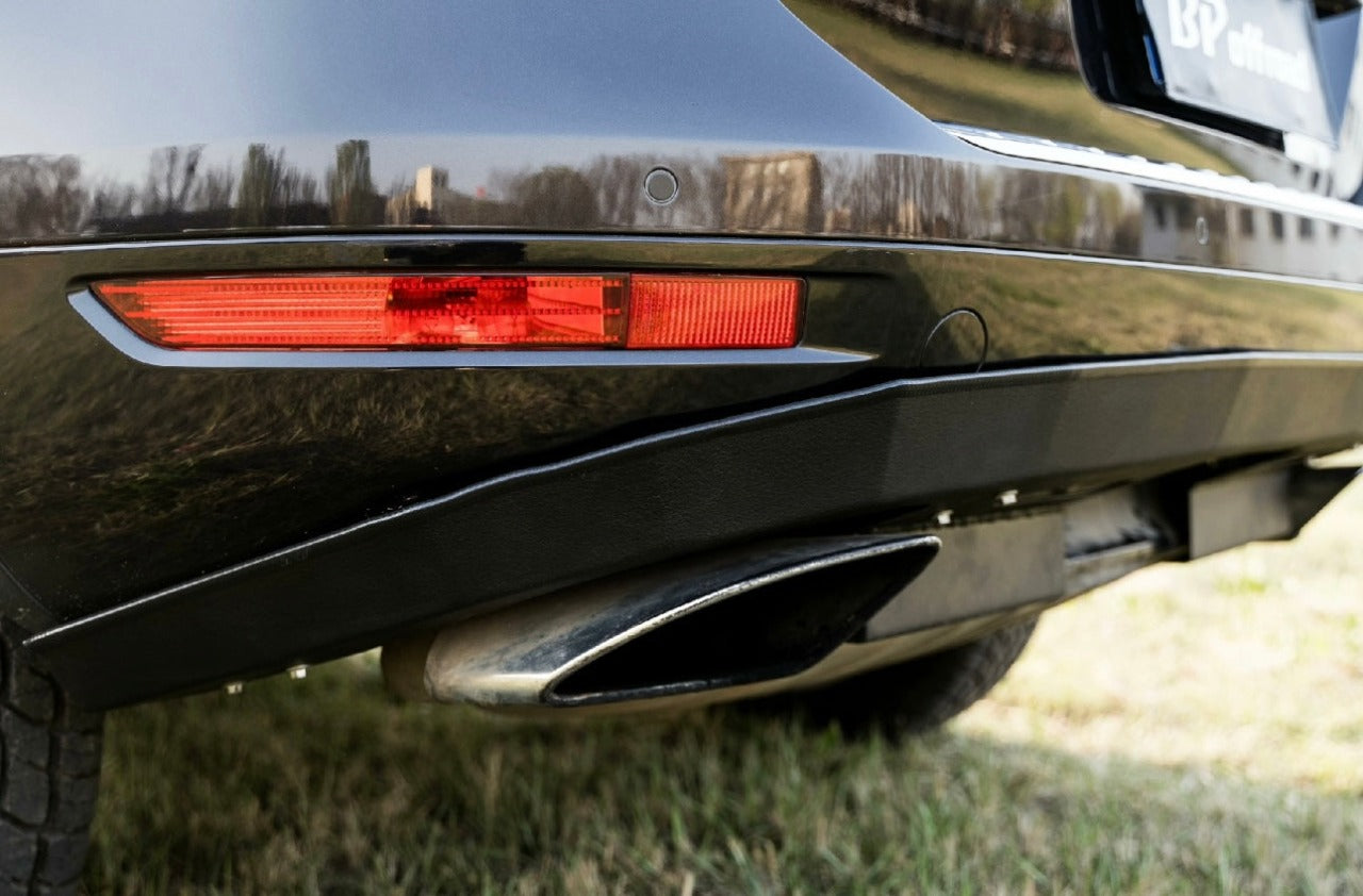 For VW TOUAREG 2002 to 2010 Chrome Rear Bumper Protector BRUSHED S.STEEL | UK