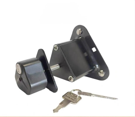 Jerry can holder triangle mount lock bracket