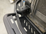 Close-up of heavy-duty Cayenne 955 off-road bumper with detachable bull bar