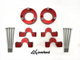 Akioverland 2-inch spring lift kit for Cayenne 958 with precision top-mount spacers and hardware