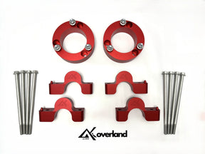 Akioverland 2-inch spring lift kit for Cayenne 958 with precision top-mount spacers and hardware
