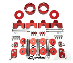 Akioverland 2.5-inch spring lift kit with full V3 geometry drop system for Cayenne 958/Touareg 7P.