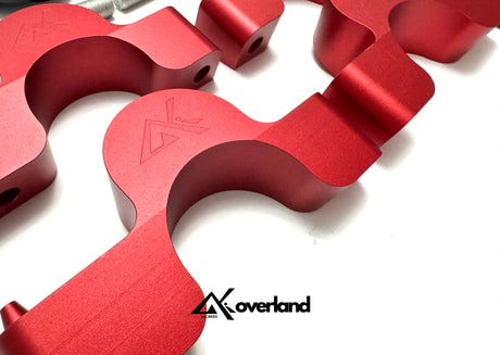 ayenne 958 and Touareg 7P 2-inch spring lift spacer layout showing CNC-machined components.