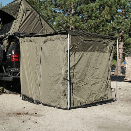 Inspired Overland awning side tent weather shelter attached overland campsite
